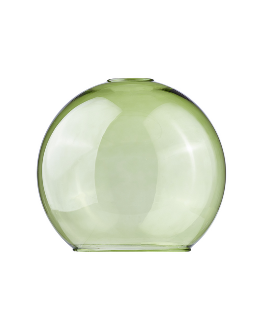 C-Lighting Budapest 250mm x 225mm Open Mouth Round Green Globe Glass Shade - 53248