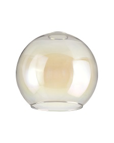 C-Lighting Budapest 250mm x 225mm Open Mouth Round Iridescent Globe Glass Shade - 53249