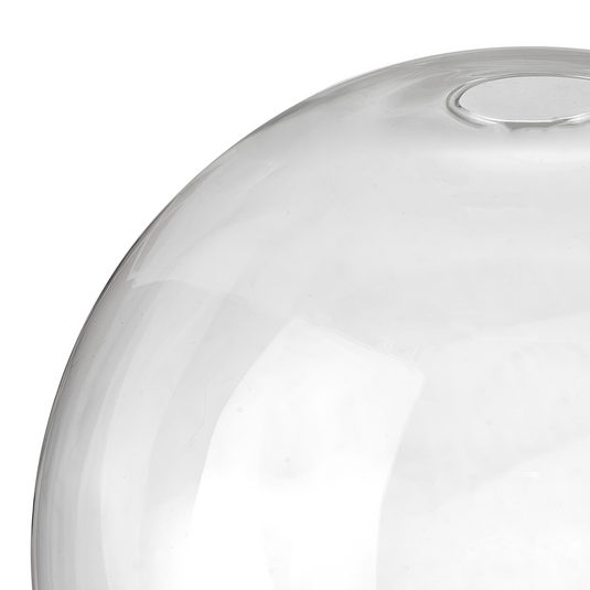 C-Lighting Budapest 300mm x 280mm Open Mouth Round Clear Globe Glass Shade - 53254