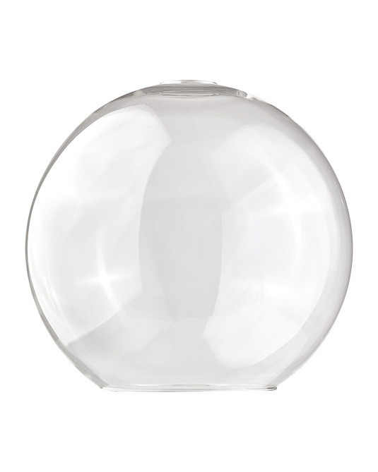 C-Lighting Budapest 300mm x 280mm Open Mouth Round Clear Globe Glass Shade - 53254