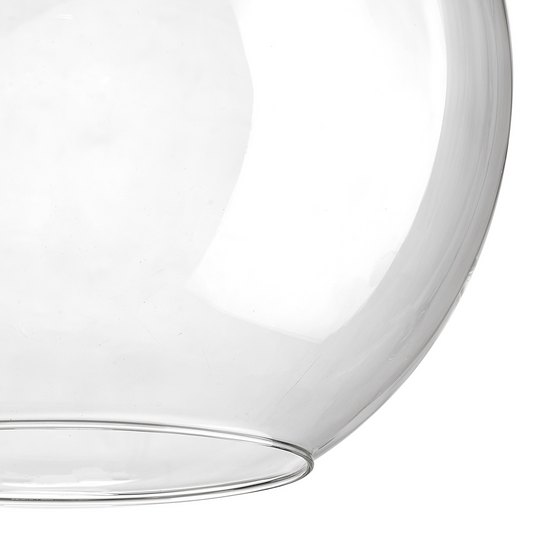 C-Lighting Budapest 300mm x 280mm Open Mouth Round Clear Globe Glass Shade - 53254