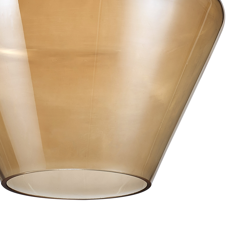 Load image into Gallery viewer, C-Lighting Budapest 230mm x 215mm Diamond Amber Plated Globe Glass Shade - 53465
