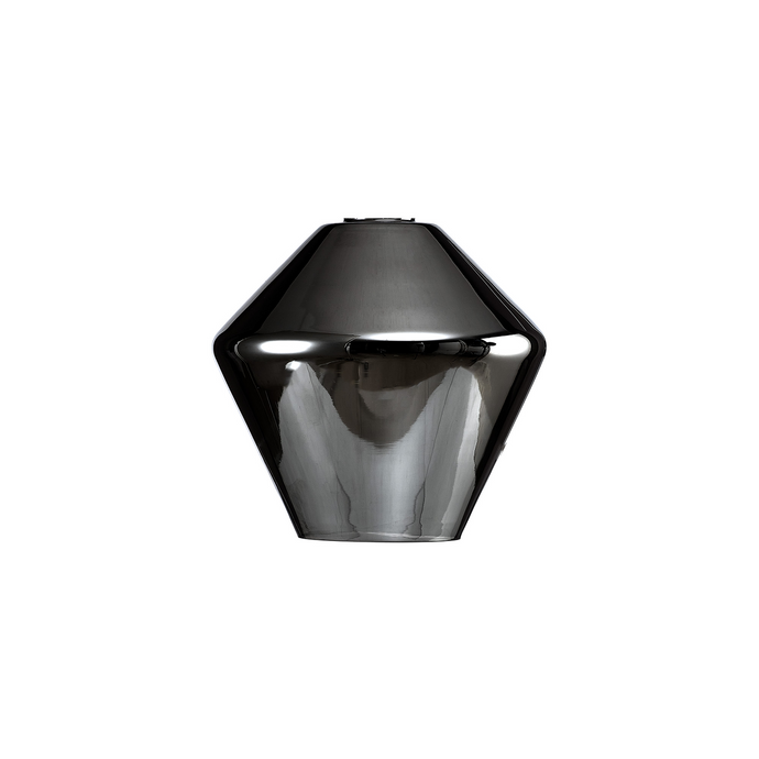 C-Lighting Budapest 230mm x 215mm Diamond Chrome Plated Globe Glass Shade - 53466