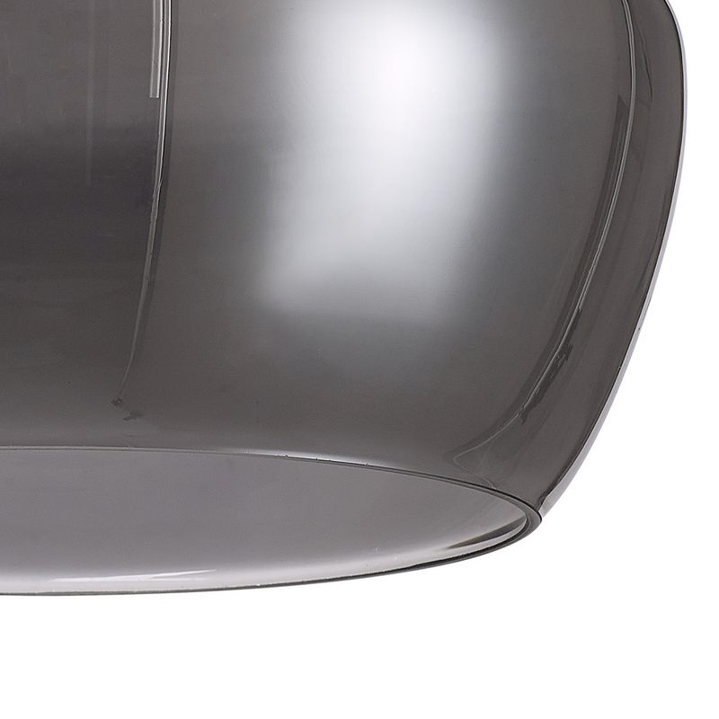 Load image into Gallery viewer, C-Lighting Budapest 300mm x 165mm Smoked Plated Trapezium Glass Shade - 53514
