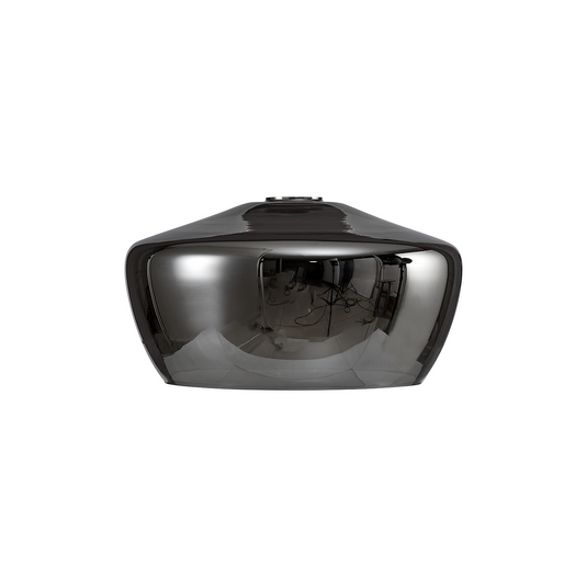 C-Lighting Budapest 300mm x 165mm Chrome Plated Trapezium Glass Shade - 53517