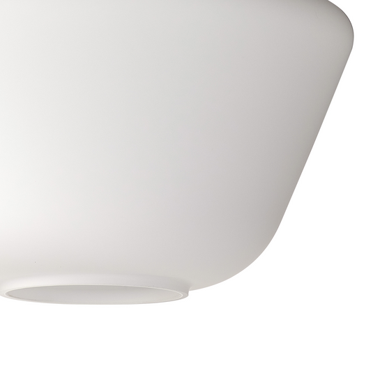 C-Lighting Budapest 300mm x 215mm Opal Hexagonal Glass Shade  - 53531