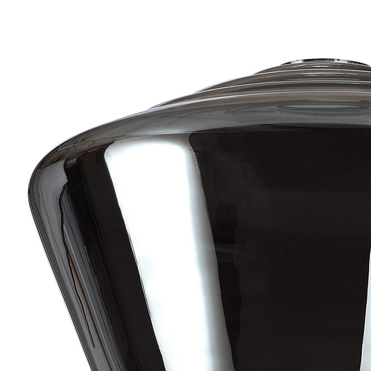 C-Lighting Budapest 300mm x 215mm Chrome Plated Hexagonal Glass Shade  - 53533