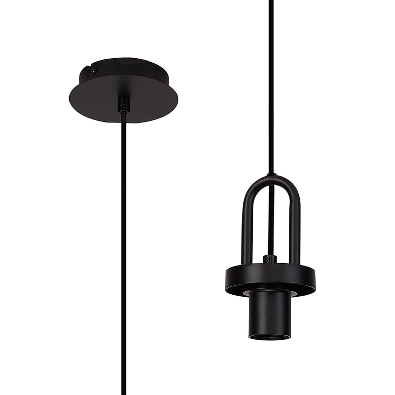 Load image into Gallery viewer, C-Lighting Chisel Mini Suspension Kit, 1 x E27, Matt Black/Matt Black - 57081
