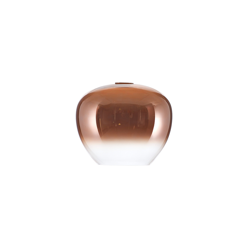 Load image into Gallery viewer, C-Lighting Chisel 180mm x H150mm Inverted Trapezium Glass, Copper/Clear - 57082
