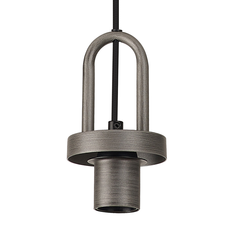 Load image into Gallery viewer, C-Lighting Chisel Mini Suspension Kit, 1 x E27, Aged Pewter/Matt Black - 57248

