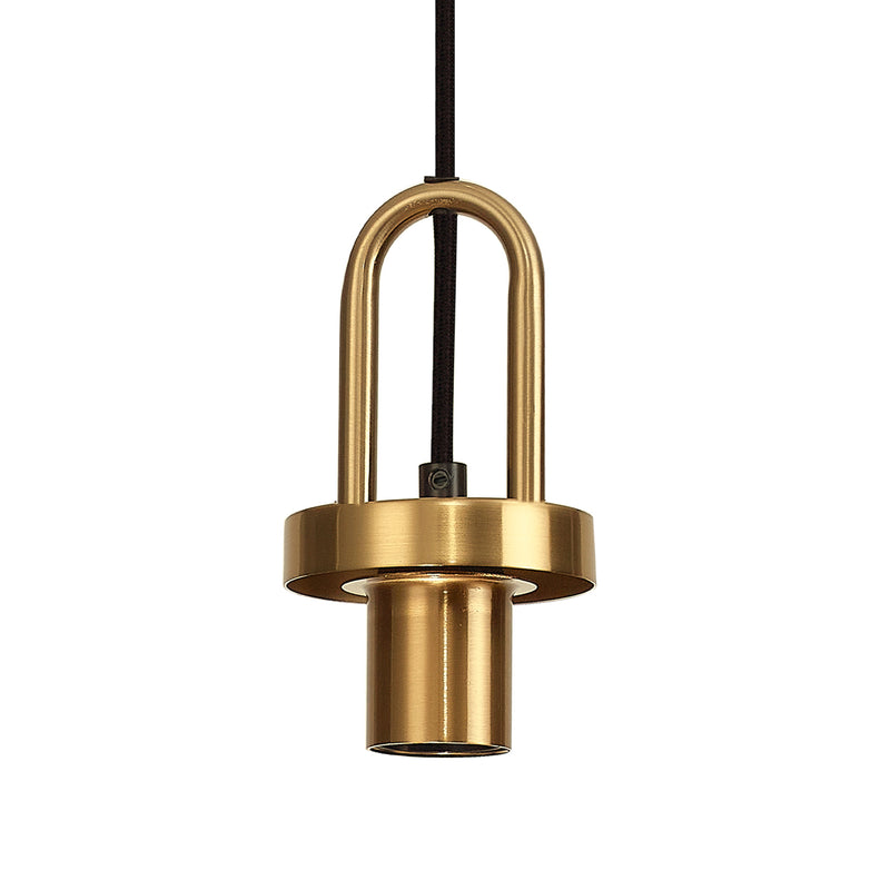 Load image into Gallery viewer, C-Lighting Chisel Mini Suspension Kit, 1 x E27, Brass Gold/Matt Black - 57249
