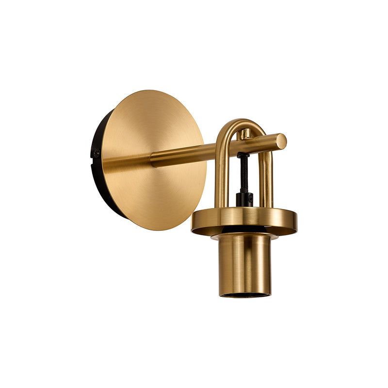 Load image into Gallery viewer, C-Lighting Chisel Mini Wall Light Switched, 1 x E27, Brass Gold - 57254
