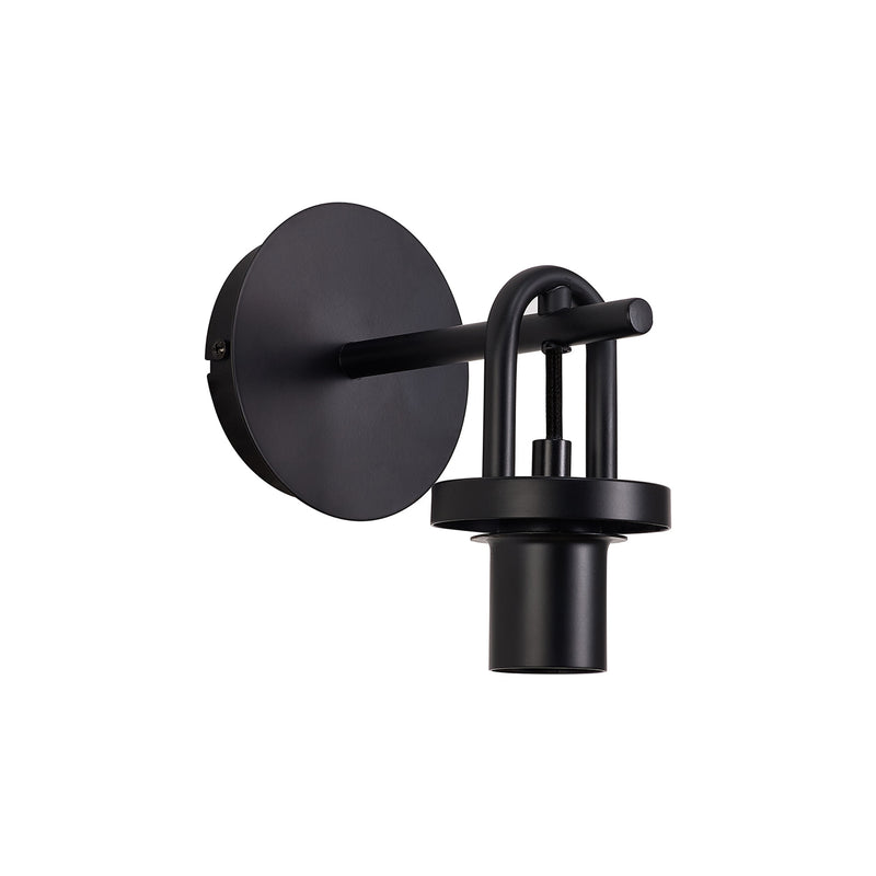 Load image into Gallery viewer, C-Lighting Chisel Mini Wall Light Switched, 1 x E27, Matt Black - 57256
