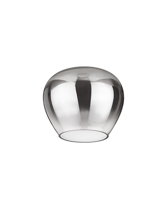 C-Lighting Capel 150x120mm Inverted Trapezium Glass, Smoke/Clear - 57271