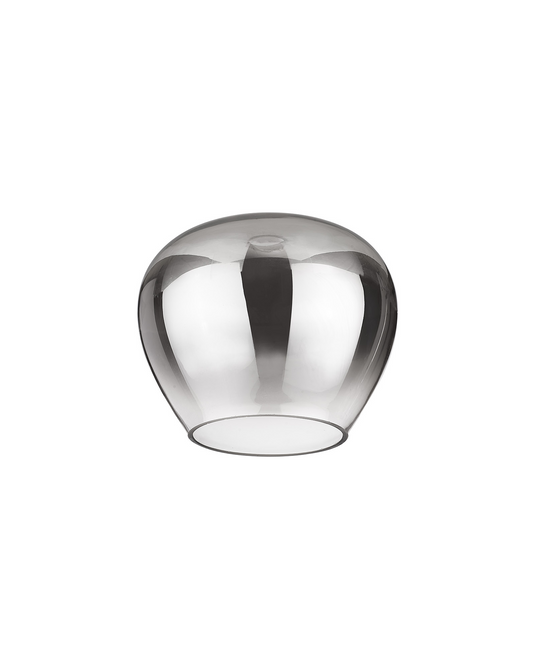 C-Lighting Capel 150x120mm Inverted Trapezium Glass, Smoke/Clear - 57271