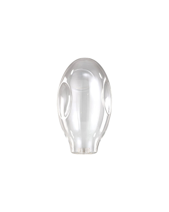 C-Lighting Capel 115x200mm Concaved Oval Clear Glass Shade - 57277
