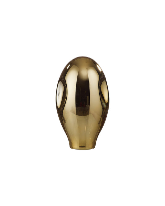 C-Lighting Capel 115x200mm Concaved Oval Gold Glass Shade - 57279