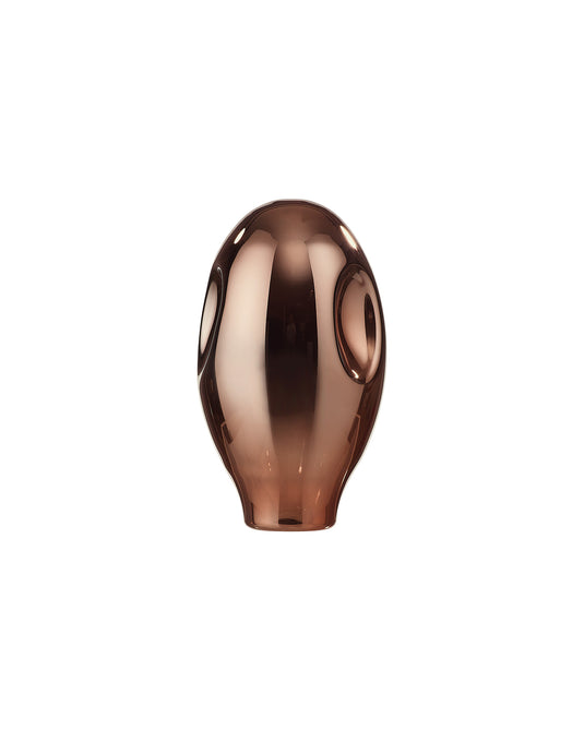 C-Lighting Capel 115x200mm Concaved Oval Copper Glass Shade - 57280