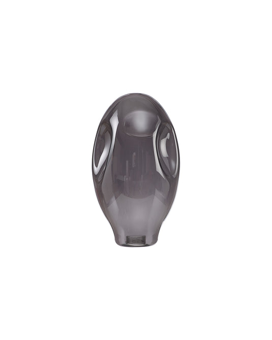 C-Lighting Capel 115x200mm Concaved Oval Smoked Glass Shade - 57281