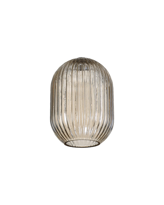 C-Lighting Capel 120x165mm Almond Ribbed Champagne Glass Shade - 57296