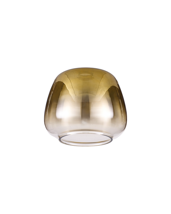 C-Lighting Capel 150x120mm Trapezium Gold/Clear Glass Shade - 57302