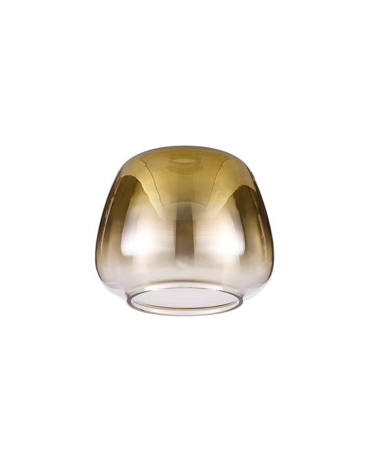 C-Lighting Capel 150x120mm Trapezium Gold/Clear Glass Shade - 57302