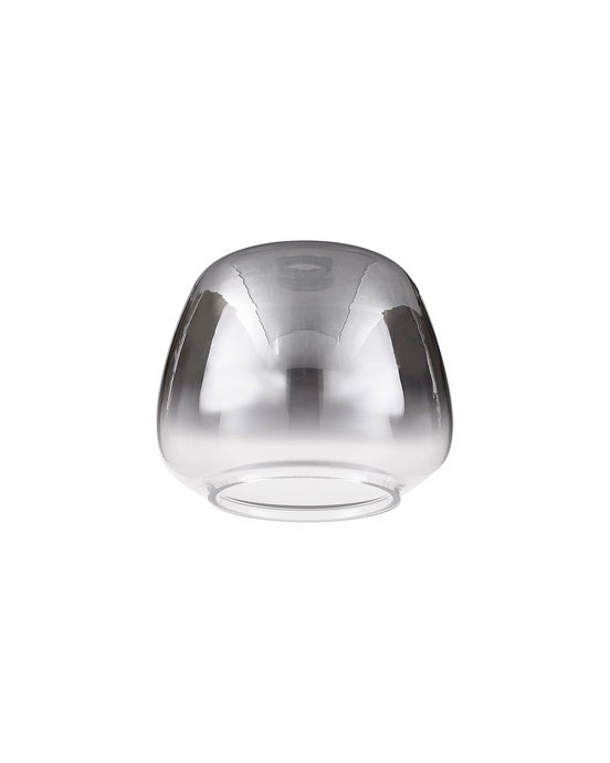 C-Lighting Capel 150x120mm Trapezium Smoke/Clear Glass Shade - 57303