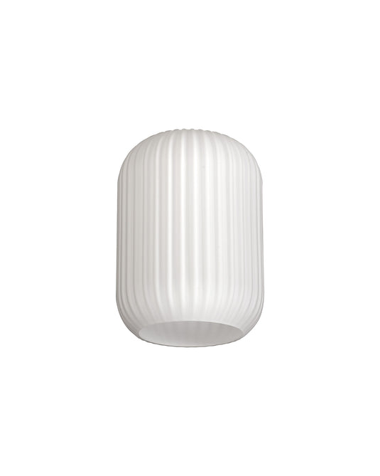 C-Lighting Capel 120x170mm Tubular Ribbed Glass, Opal - 57308