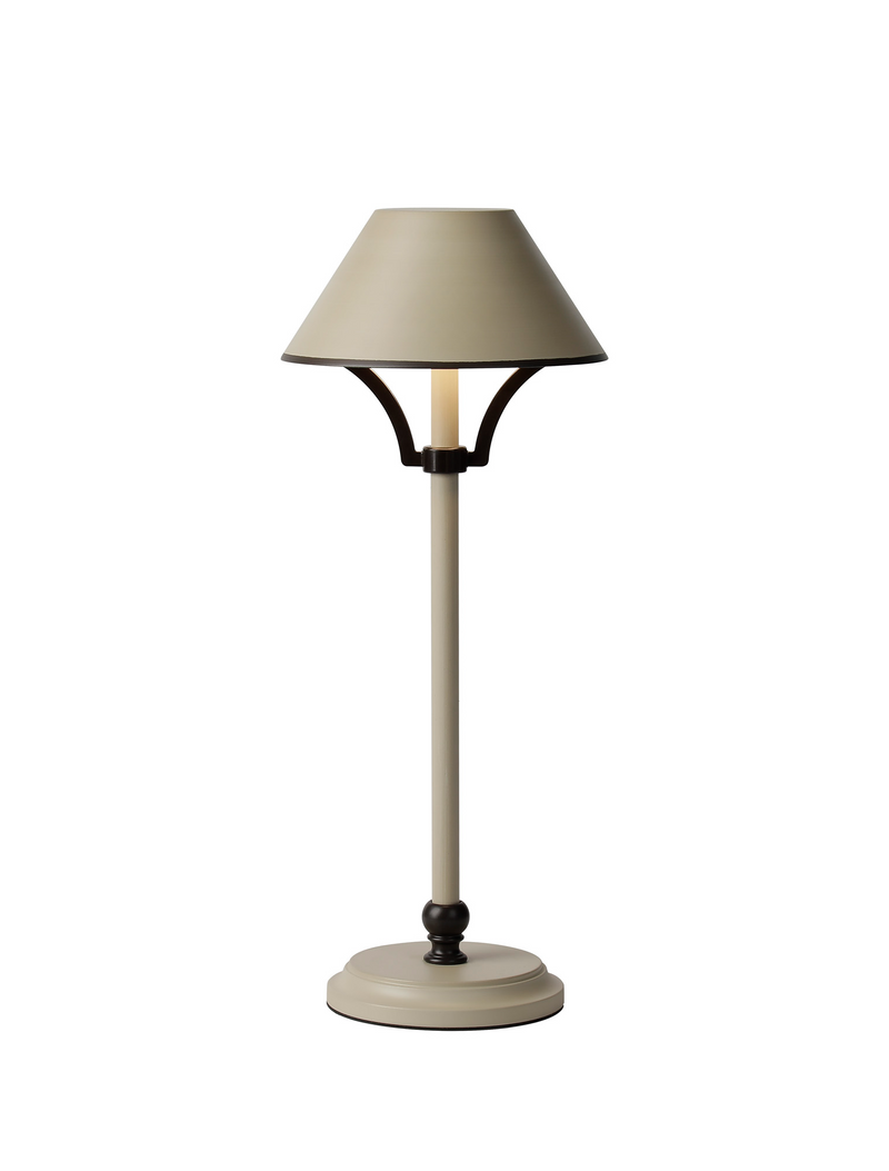 Load image into Gallery viewer, C-Lighting Elaine Table Lamp Rechargeable, 1.8W LED, 3000K, 160lm, 3-Step Dimming, Cream/Bronze - 57418
