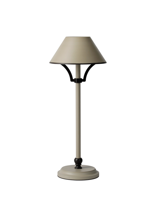 C-Lighting Elaine Table Lamp Rechargeable, 1.8W LED, 3000K, 160lm, 3-Step Dimming, Cream/Bronze - 57418