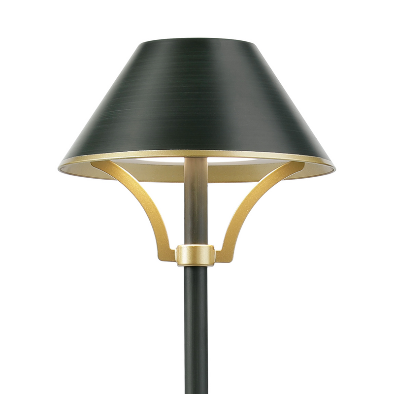 Load image into Gallery viewer, C-Lighting Elaine Table Lamp Rechargeable, 1.8W LED, 3000K, 160lm, 3-Step Dimming, Dark Green/Gold - 57420
