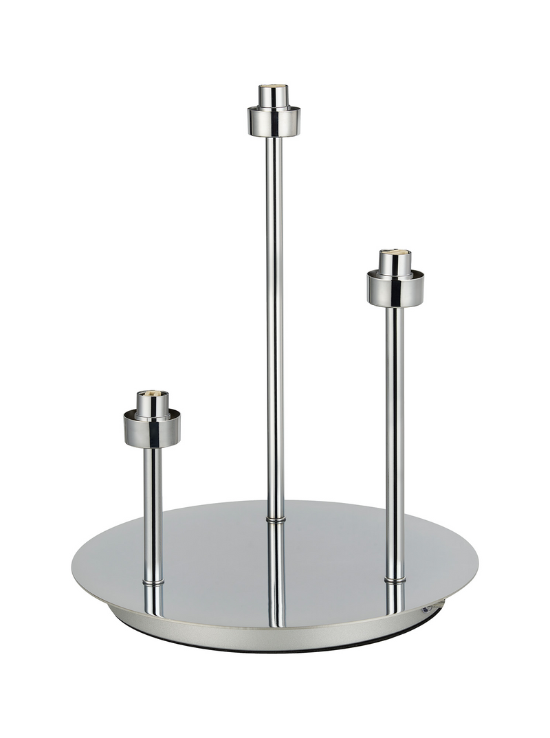 Load image into Gallery viewer, C-Lighting Capel Polished Chrome 3 Light G9 Round Table Lamp, Suitable For A Vast Selection Of Glass Shades - 57921
