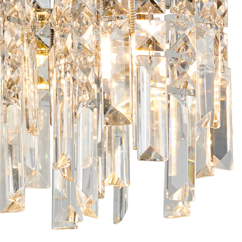 Load image into Gallery viewer, C-Lighting Joy 30cm Ceiling Light, 3 x G9, IP44, Polished Chrome/Crystal - 59457
