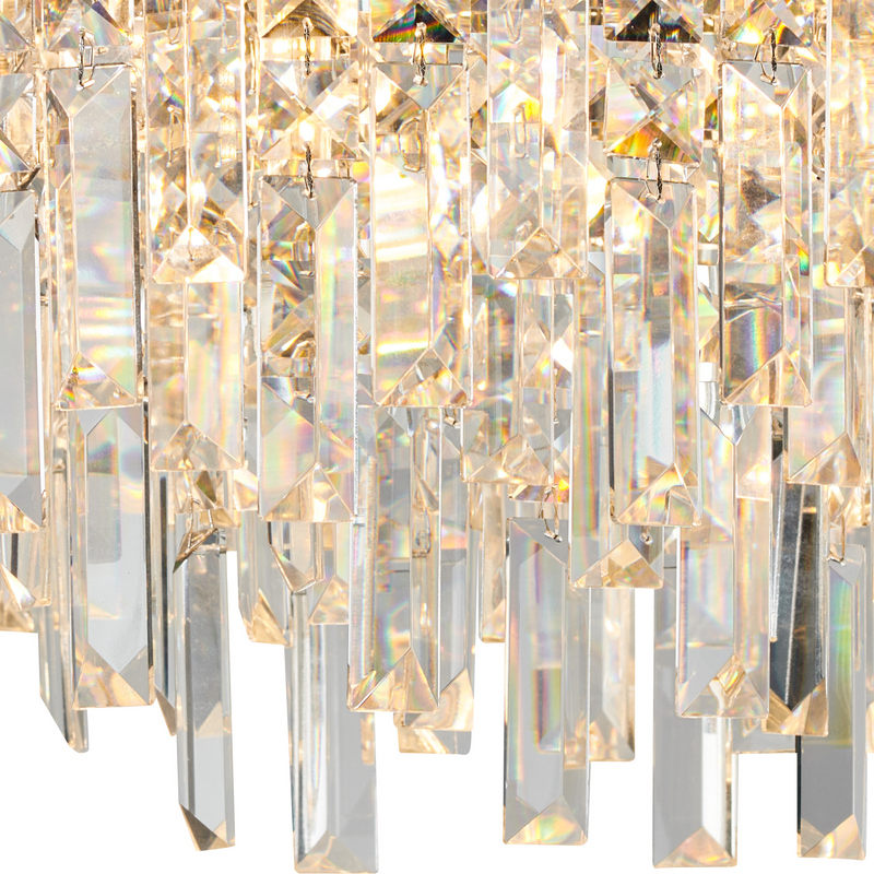 Load image into Gallery viewer, C-Lighting Joy 45cm Ceiling Light, 5 x G9, IP44, Polished Chrome/Crystal - 59458
