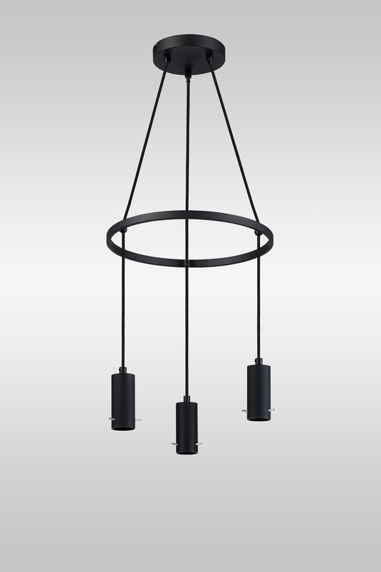 C-Lighting Hektor Ring Suspension Kit, 3 x E27, Sand Black Suitable For A Vast Selection Of Shades - 59698