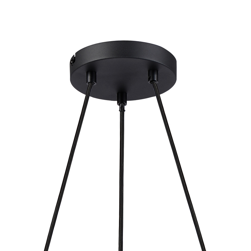 Load image into Gallery viewer, C-Lighting Hektor Ring Suspension Kit, 3 x E27, Sand Black Suitable For A Vast Selection Of Shades - 59698

