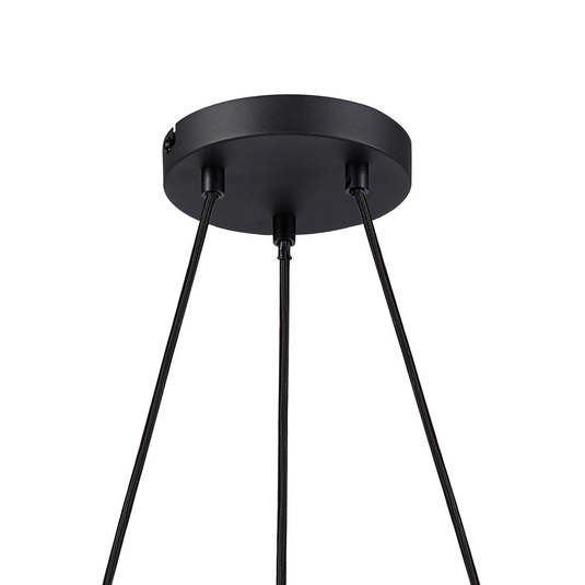C-Lighting Hektor Ring Suspension Kit, 3 x E27, Sand Black Suitable For A Vast Selection Of Shades - 59698