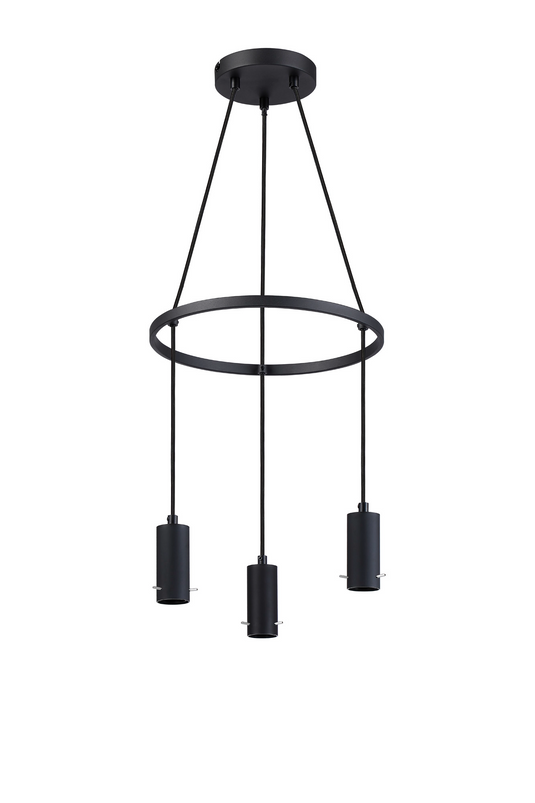 C-Lighting Hektor Ring Suspension Kit, 3 x E27, Sand Black Suitable For A Vast Selection Of Shades - 59698
