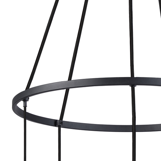 C-Lighting Hektor Ring Suspension Kit, 5 x E27, Sand Black Suitable For A Vast Selection Of Shades - 59699