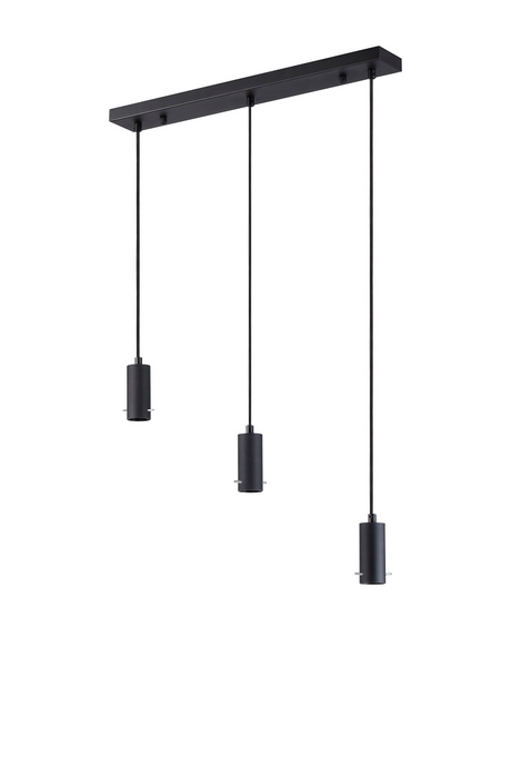 C-Lighting Hektor Linear Suspension Kit, 3 x E27, Sand Black Suitable For A Vast Selection Of Shades - 59700
