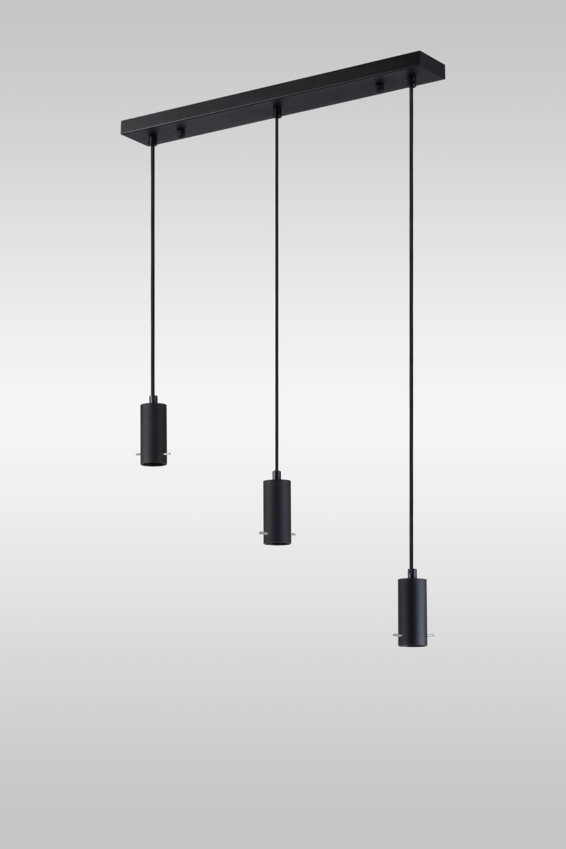 Load image into Gallery viewer, C-Lighting Hektor Linear Suspension Kit, 3 x E27, Sand Black Suitable For A Vast Selection Of Shades - 59700
