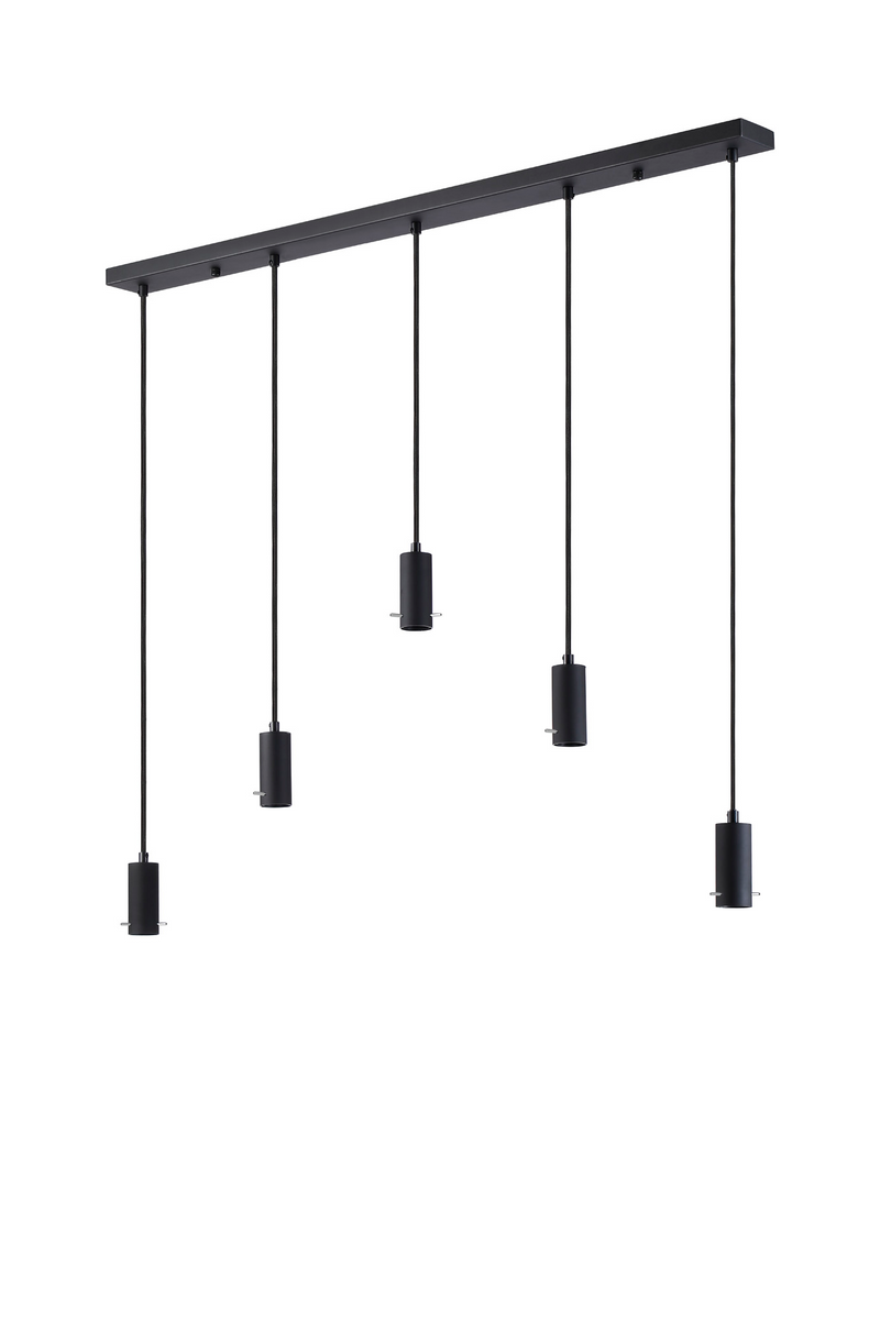 Load image into Gallery viewer, C-Lighting Hektor Linear Suspension Kit, 5 x E27, Sand Black Suitable For A Vast Selection Of Shades - 59701
