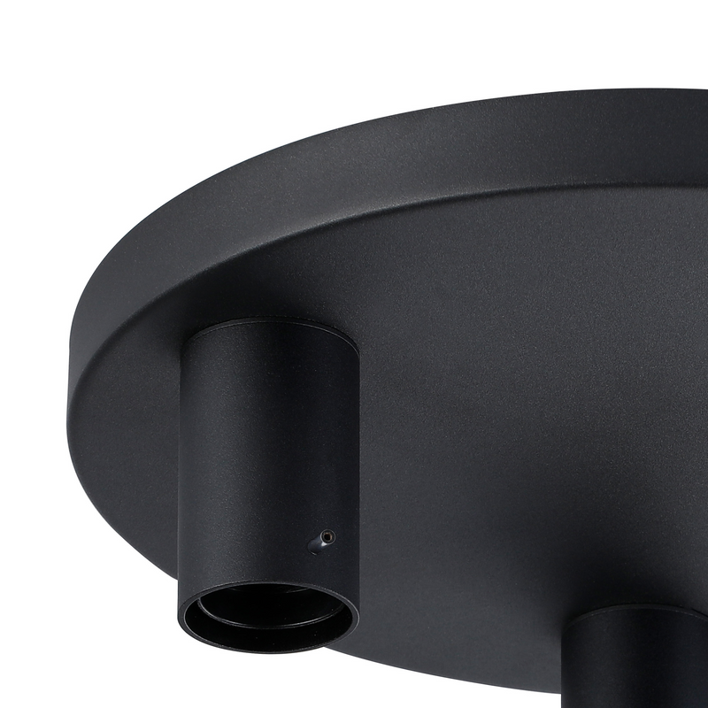 Load image into Gallery viewer, C-Lighting Hektor Single Flush, 3 x E27, Sand Black Suitable For A Vast Selection Of Shades - 59703
