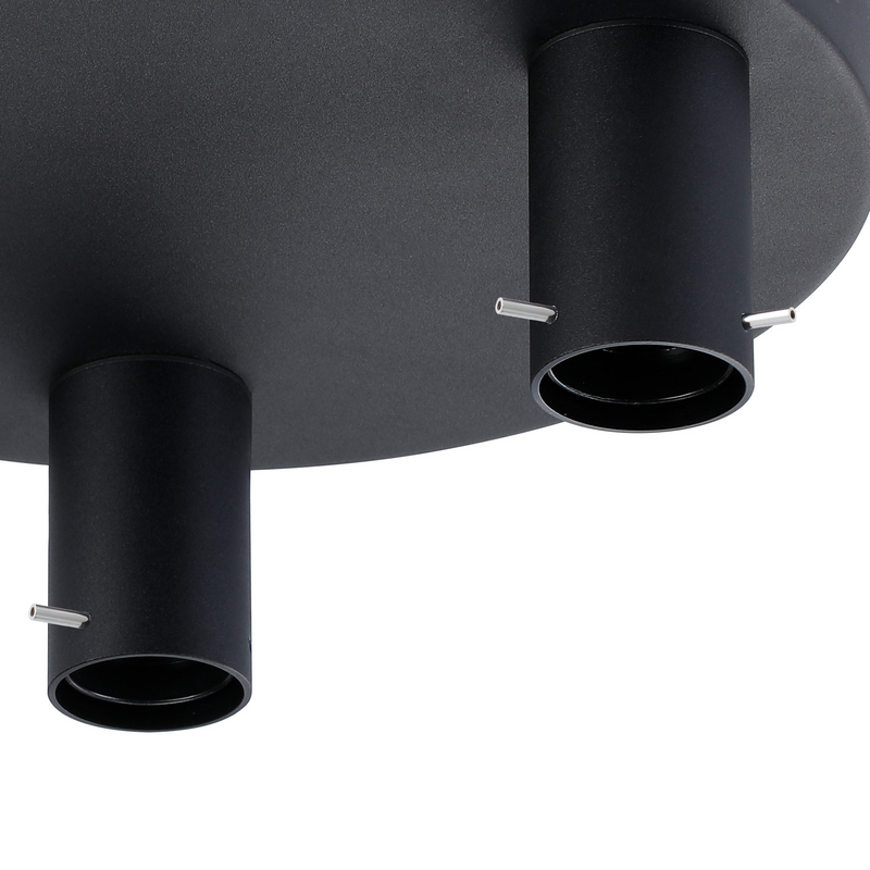 Load image into Gallery viewer, C-Lighting Hektor Single Flush, 3 x E27, Sand Black Suitable For A Vast Selection Of Shades - 59703
