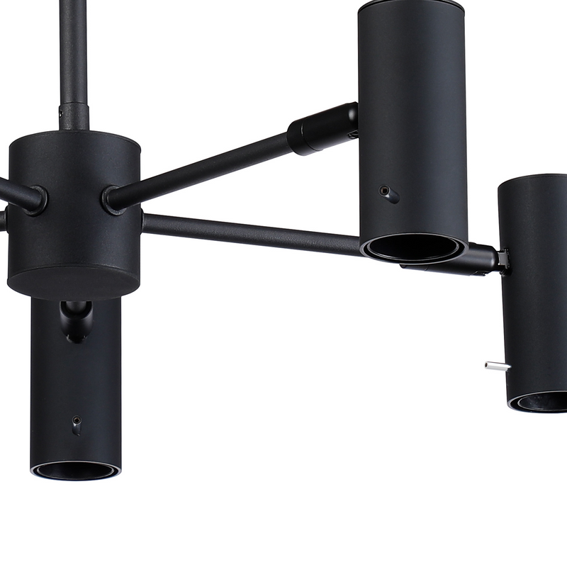 Load image into Gallery viewer, C-Lighting Hektor Single Semi Flush, 5 x E27, Sand Black Suitable For A Vast Selection Of Shades - 59705
