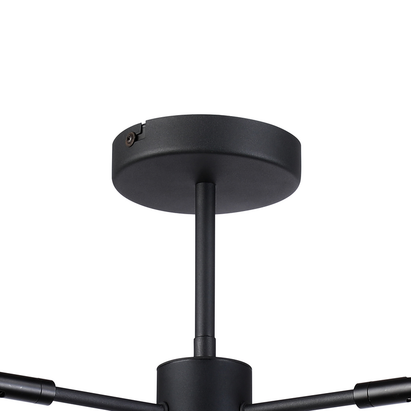 Load image into Gallery viewer, C-Lighting Hektor Single Semi Flush, 3 x E27, Sand Black Suitable For A Vast Selection Of Shades - 59708
