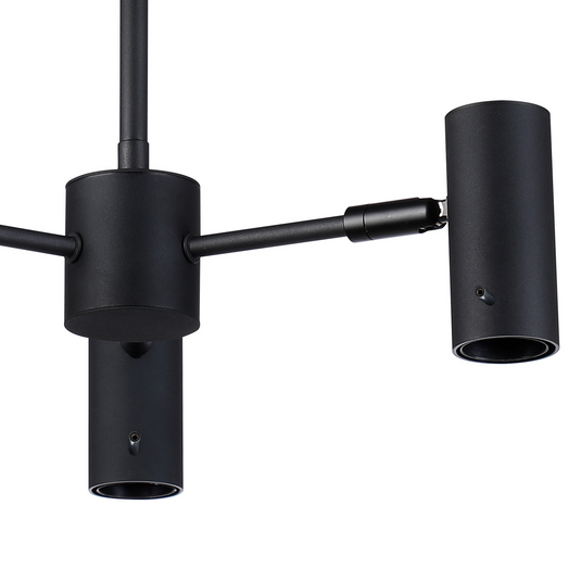 C-Lighting Hektor Single Semi Flush, 3 x E27, Sand Black Suitable For A Vast Selection Of Shades - 59708