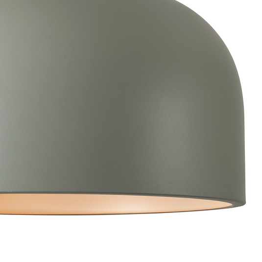 C-Lighting Laurel 22cm Pendant, 1 x E27, Sand Grey - 59721