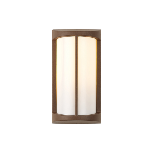 C-Lighting Edgar Wall Lamp, 1 x E27, IP54, Dark Brown/Opal  - 59727