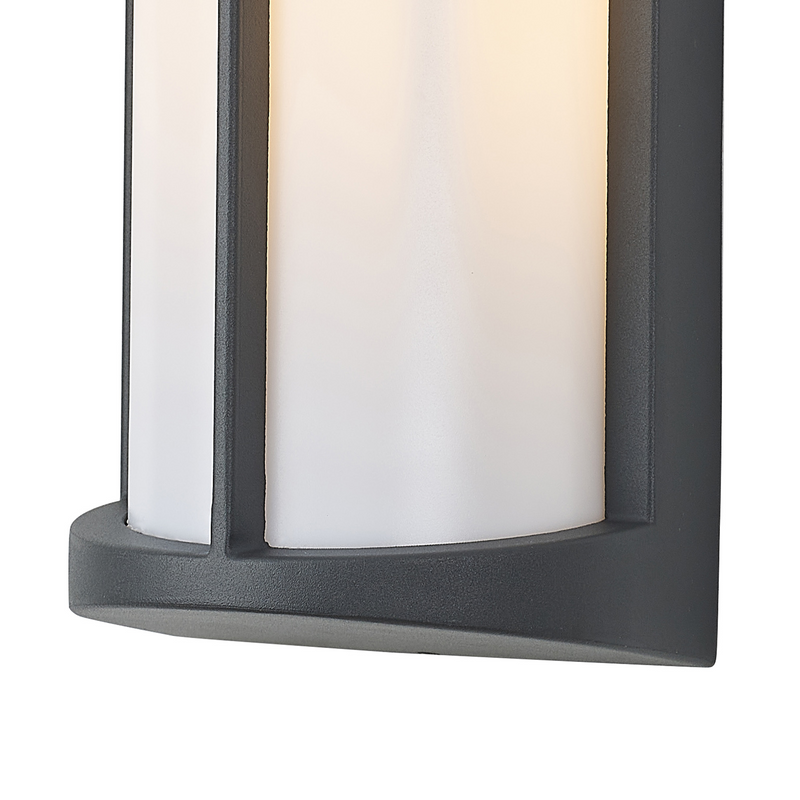 Load image into Gallery viewer, C-Lighting Edgar Wall Lamp, 1 x E27, IP54, Dark Grey/Opal  - 59728
